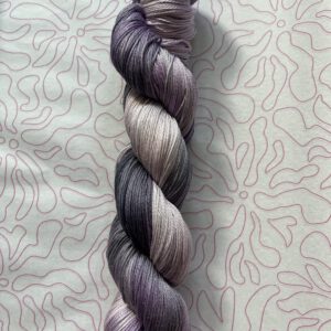 Handgeverfde garen katoen - Purple rain 400m/100gr