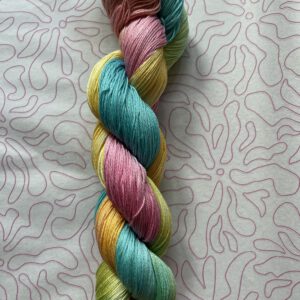 Handgeverfde garen katoen - Kleur- Explosie 400m/100gr