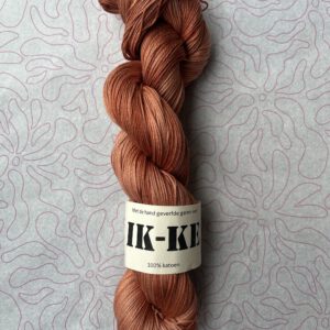 Handgeverfde garen katoen - Roest 400m/100gr