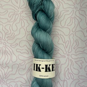 Handgeverfde garen katoen - Smaragdgroen 400m/100gr