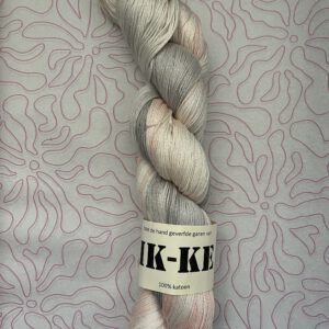 Handgeverfde garen katoen - Zeeschelpen 400m/100gr