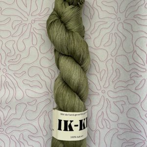 Handgeverfde garen katoen - Olijfgroen 400m/100gr