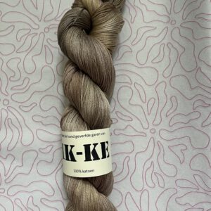 Handgeverfde garen katoen - Koffie met melk