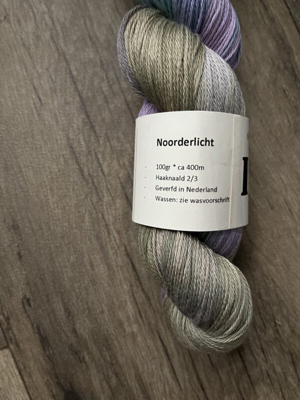 Handgeverfde garen katoen - Noorderlicht 400m/100gr - Afbeelding 4