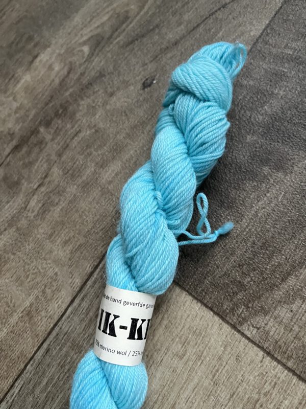 Handgeverfde garen wol - Blauw - Afbeelding 2