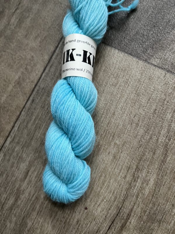 Handgeverfde garen wol - Blauw - Afbeelding 3