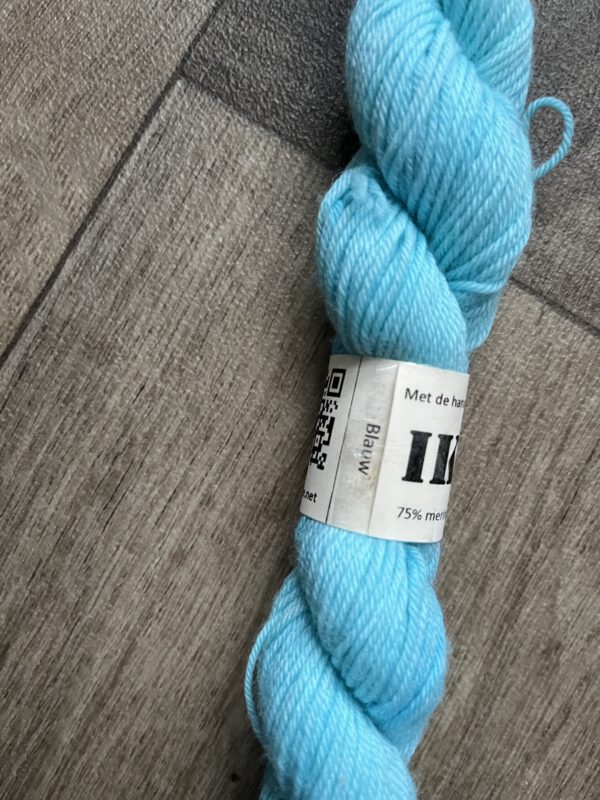 Handgeverfde garen wol - Blauw - Afbeelding 4