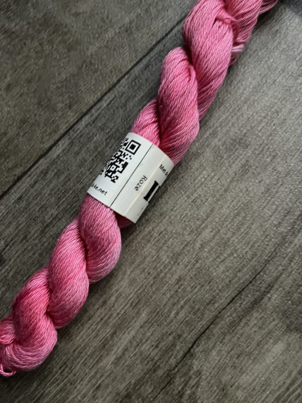 Handgeverfde garen katoen - Roze 80m/20gr - Afbeelding 4