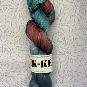 Handgeverfde garen katoen - Koraal 400m/100gr