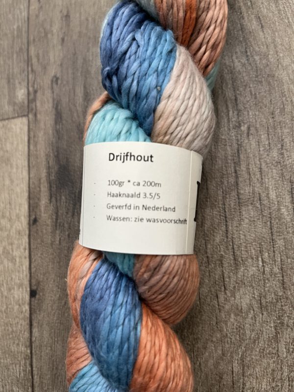 Handgeverfde garen katoen - DK 1ply - Drijfhout - Afbeelding 4