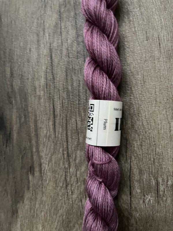 Handgeverfde garen katoen - Plum 80m/20gr - Afbeelding 4