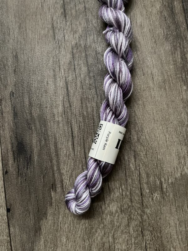 Handgeverfde garen katoen - Purple rain 80m/20gr - Afbeelding 4