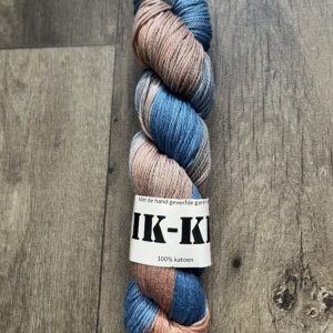 Handgeverfde garen katoen - Drijfhout 200m/100gr