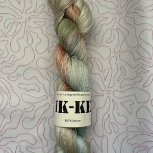 Handgeverfde garen katoen - Mediterraans 400m/100gr