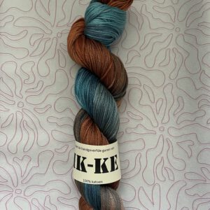 Handgeverfde garen katoen - Drijfhout 200m/100gr