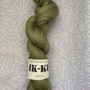 Handgeverfde garen katoen - DK 1ply - Olijfgroen