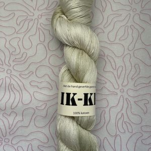 Handgeverfde garen katoen - Sneeuwklokje 400m/100gr