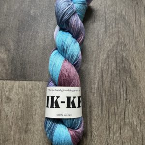 Handgeverfde garen katoen - Aurora 200m/100gr