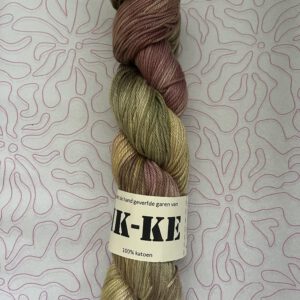 Handgeverfde garen katoen - Herfstbladeren 200m/100gr