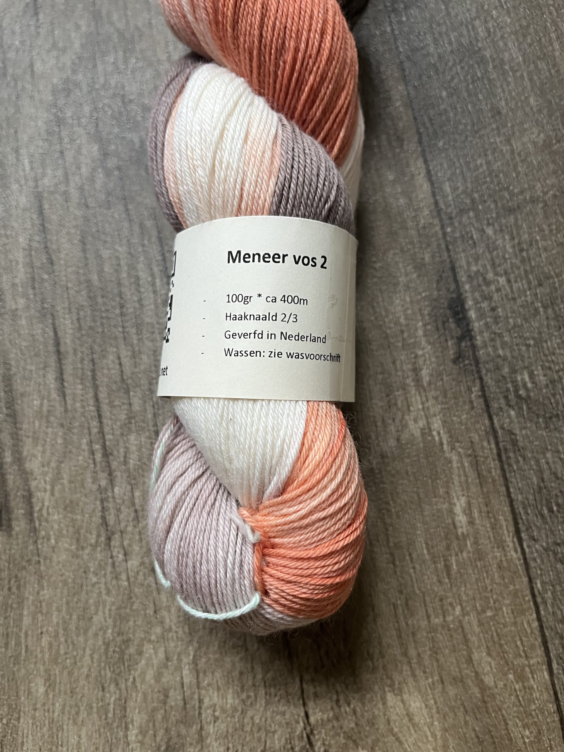 Handgeverfde garen wol - Meneer vos 425m/100gr - Afbeelding 4