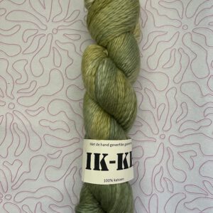 Handgeverfde garen katoen - DK 1ply - Lelieblad