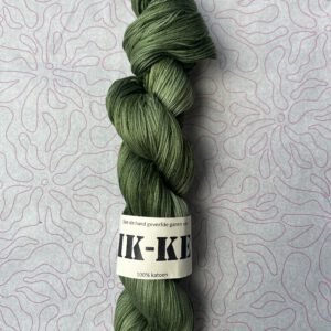 Handgeverfde garen katoen - Donkergroen 400m/100gr