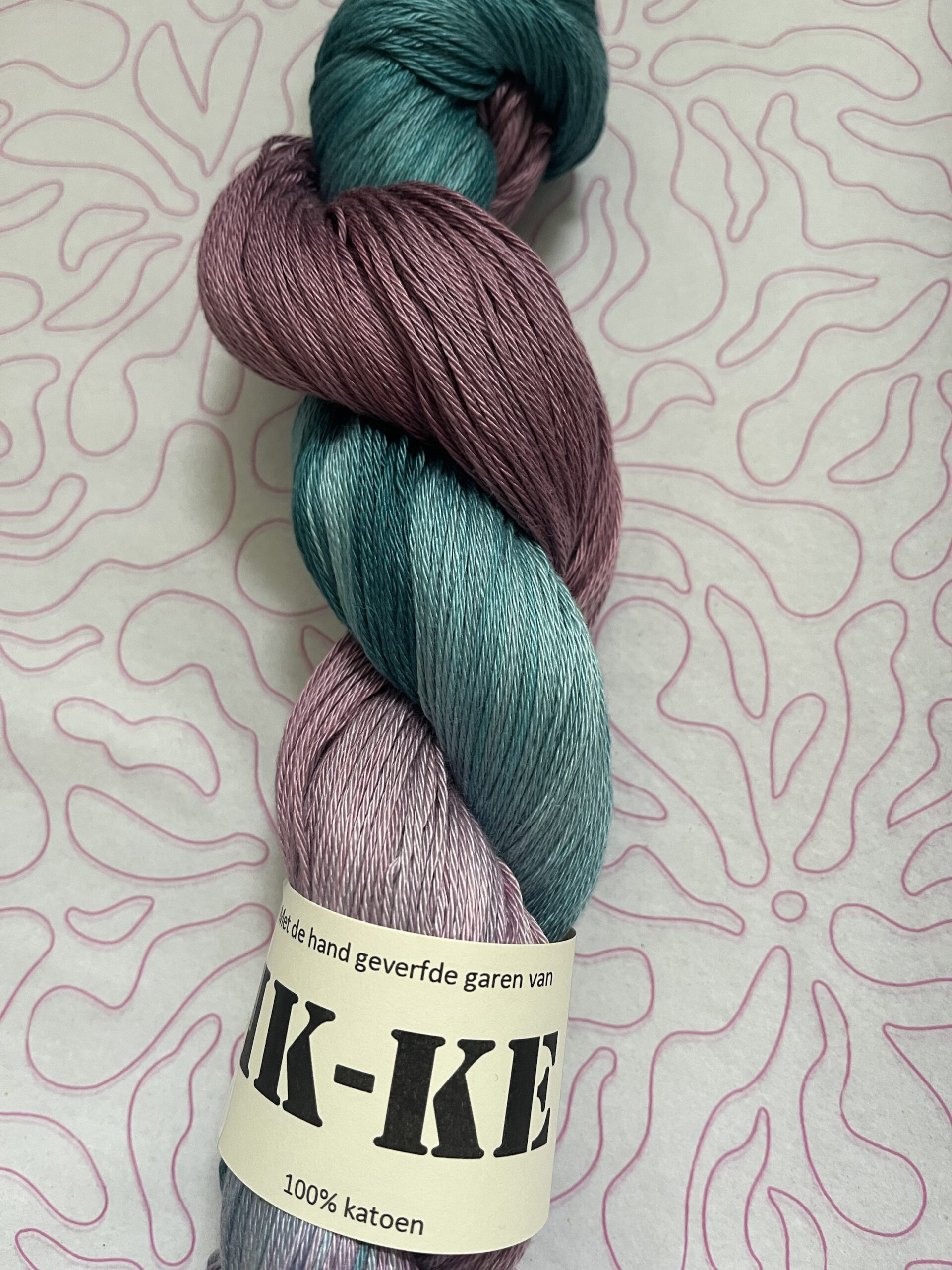 Handgeverfde garen katoen - Betovering 400m/100gr - Afbeelding 2