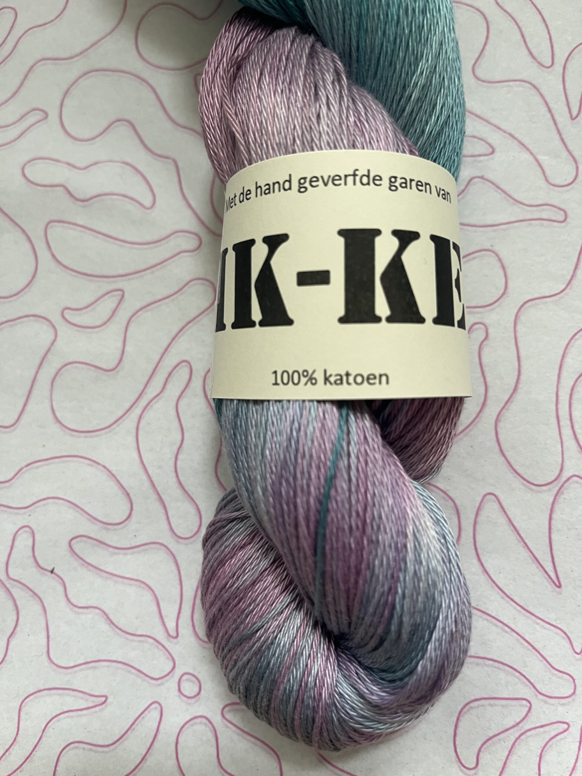 Handgeverfde garen katoen - Betovering 400m/100gr - Afbeelding 3