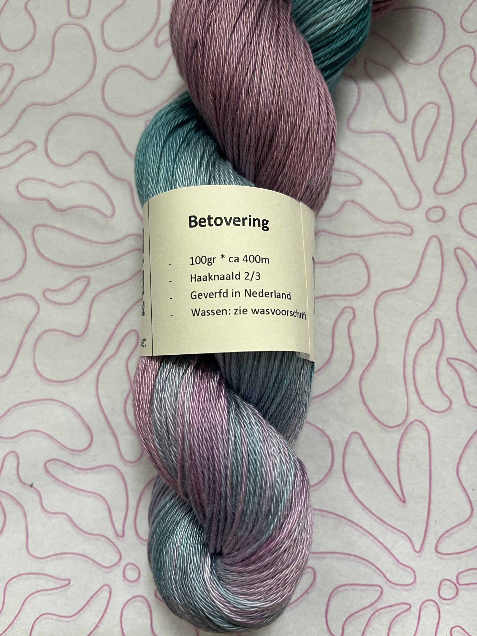 Handgeverfde garen katoen - Betovering 400m/100gr - Afbeelding 4