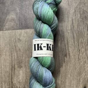 Handgeverfde garen wol - Regenwoud 425m/100gr