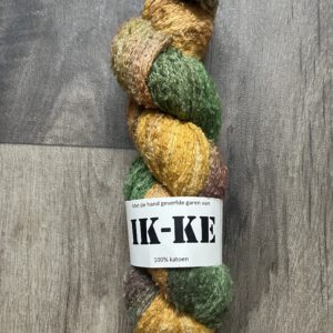 Handgeverfde garen katoen bouclé - Tulpen 500m/100gr