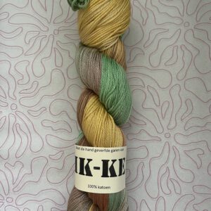 Handgeverfde garen katoen - Tulpen 200m/100gr