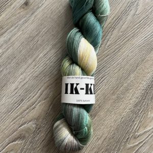 Handgeverfde garen katoen - Weideveld 400m/100gr