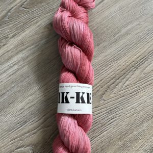 Handgeverfde garen katoen - Terracotta 400m/100gr