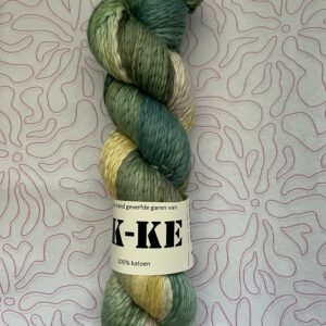 Handgeverfde garen katoen - DK 1ply - Weideveld 220m/100gr
