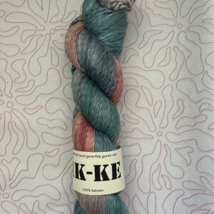 Handgeverfde garen katoen - DK 1ply - Koraal