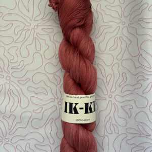 Handgeverfde garen katoen - Terracotta 400m/100gr