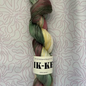 Handgeverfde garen katoen - Kersenboomgaard 400m/100gr