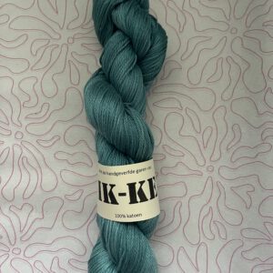 Handgeverfde garen katoen - Smaragdgroen 200m/100gr