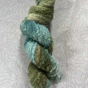 Handgeverfde garen katoen bouclé - Waterval 500m/100gr