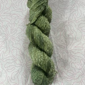 Handgeverfde garen katoen bouclé - Donkergroen 500m/100gr