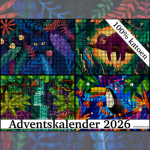Handgeverfde garen katoen - Adventskalender 2026 24x20gr (pre-order)