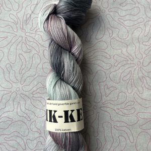 Handgeverfde garen katoen - Regendans 400m/100gr