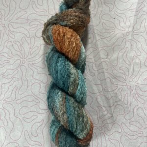 Handgeverfde garen katoen bouclé - Atlantis 500m/100gr