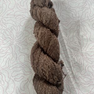 Handgeverfde garen katoen bouclé - Cacao 500m/100gr